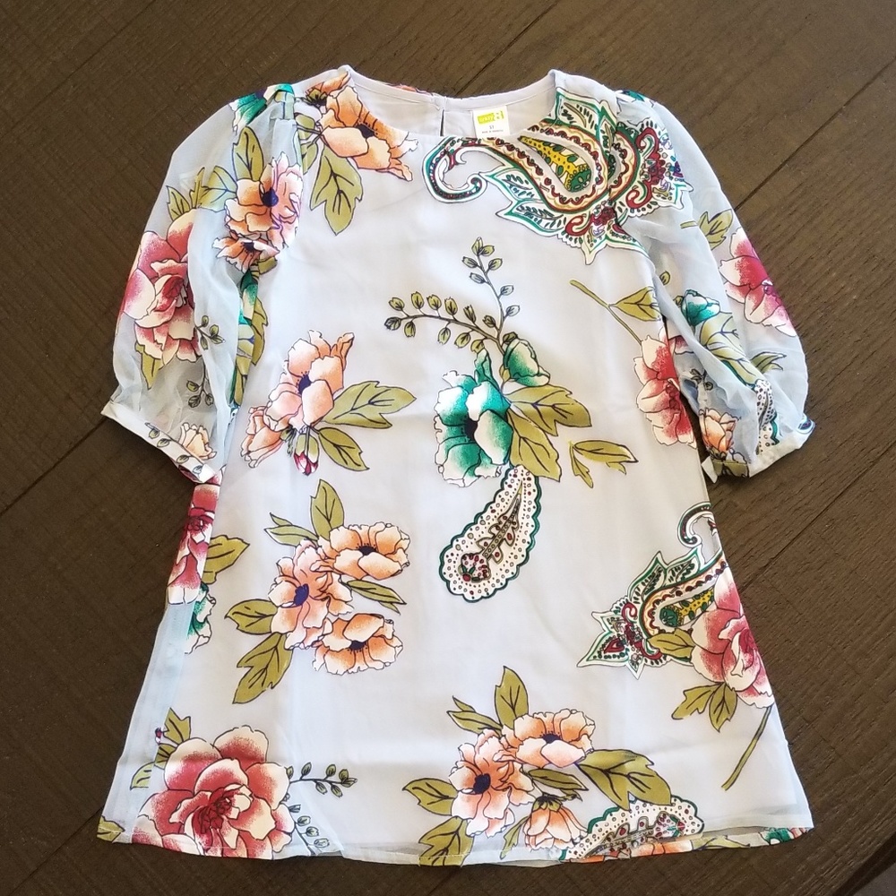 NWT Blue Floral Dress
